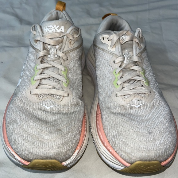 Hoka One GAVIOTA 5 Women's Size 7B Shoes Running Sneaker Light Yellow (VLG) - Picture 14 of 16